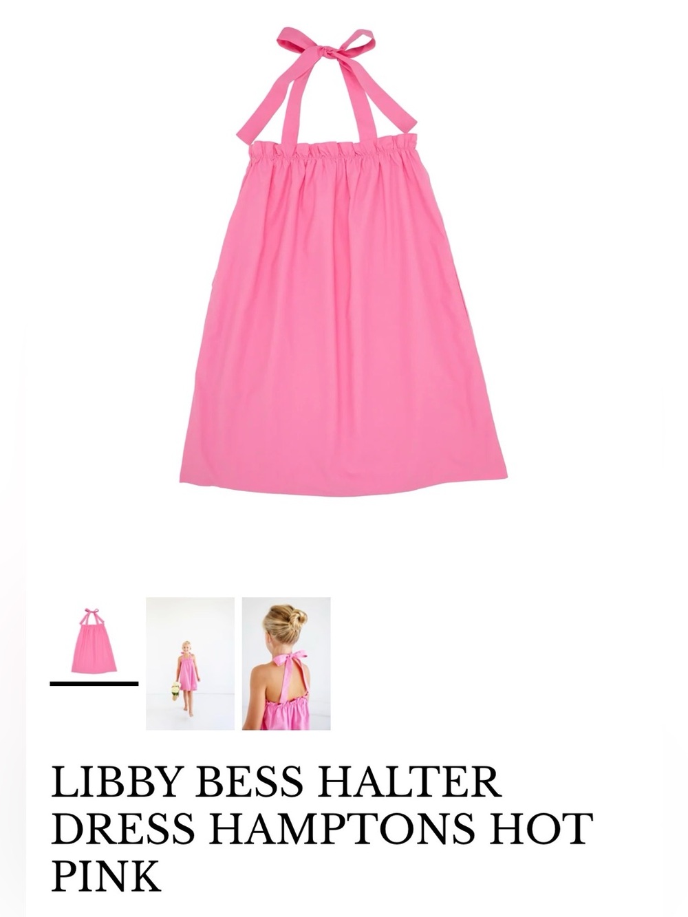 TBBC Libby Hot Pink Halter Dress